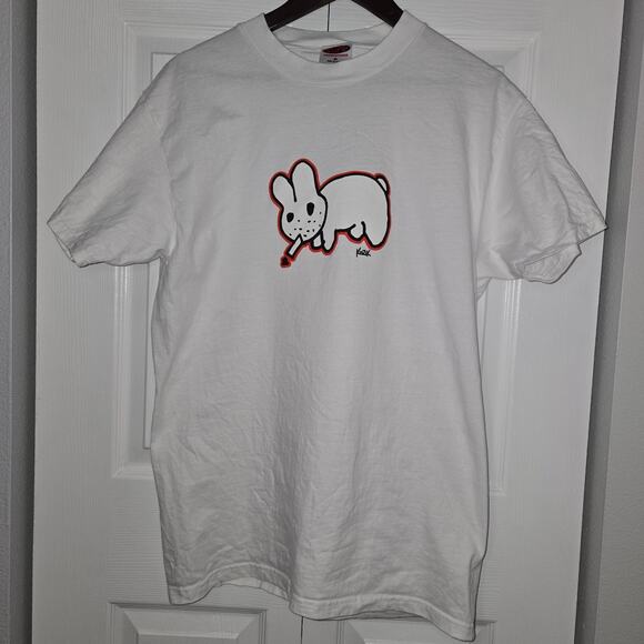 Kozik X Kidrobot Smorking labbit Tshirt Sz Med Y2K - Picture 3 of 9
